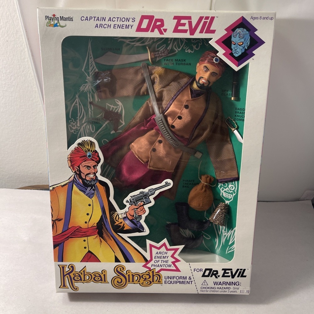 Kabai Singh Uniform & Equipment Captain Action Dr Evil Playing Mantis 1999 New